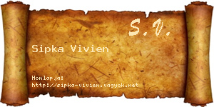 Sipka Vivien névjegykártya